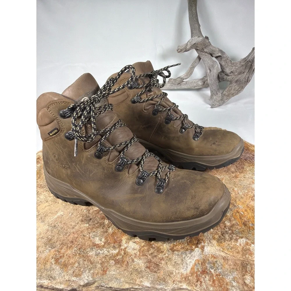 Scarpa Terra GTX Mens Brown Leather Waterproof Hiking Boots 30020-200.1 10.5